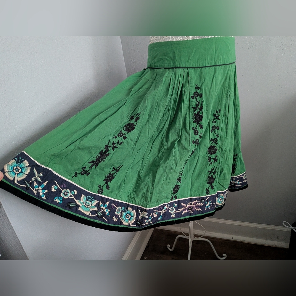 Anthropologie Lithe Embroidered Skirt - Picture 3 of 6